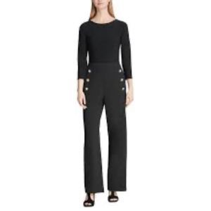 DKNY Black Straight Leg Jumpsuit